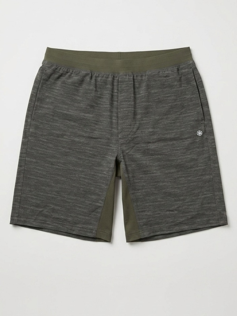 Gaiam Men's Athletic Performance Shorts in Olive Gray
